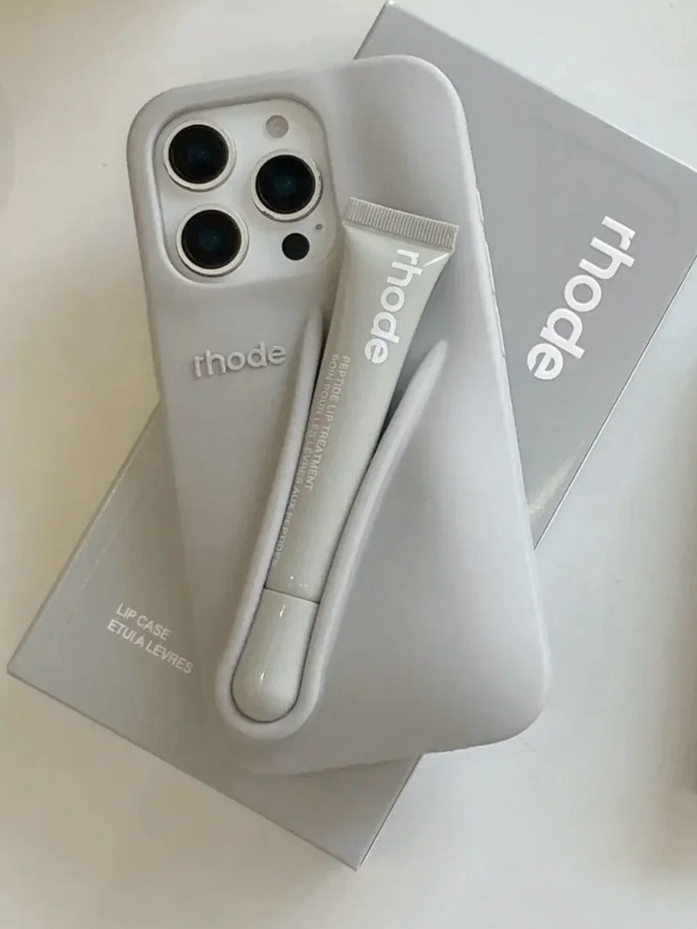 rhode Silicone iPhone Lip Case with Lip Treatment Holder